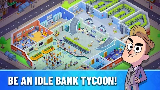 Idle Bank Tycoon Money Empire MOD APK 1.1.9 (Unlimited Money Diamonds) Android