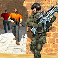 Anti-Terrorist Shooting Game MOD APK 10.4 (God Mode Dumb Enemy) Android