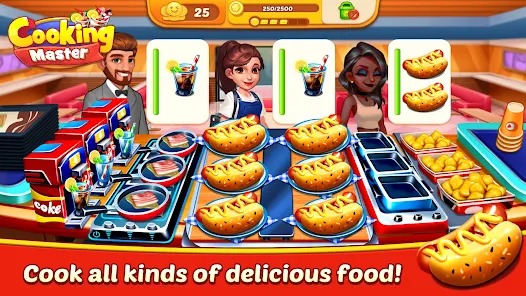 Cooking Master Restaurant Game MOD APK 1.2.36 (Unlimited Money) Android