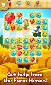 Farm Heroes Saga MOD APK 5.98.2 (Unlimited Moves Booster) Android