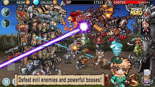 Tower Hero Tower Defense MOD APK 1.11.11 (Free Building) Android