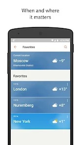 Yandex Weather MOD APK 23.3.1 (Ad-Free) Android