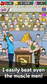 Arm Wrestling Clicker MOD APK 1.3.4 (Unlimited Money) Android