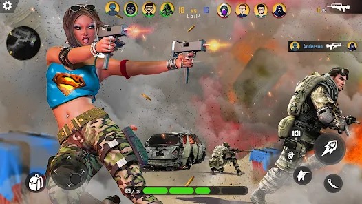 Gun Games 3d Offline Shooting MOD APK 1.1.2 (God Mode Dumb Enemy) Android