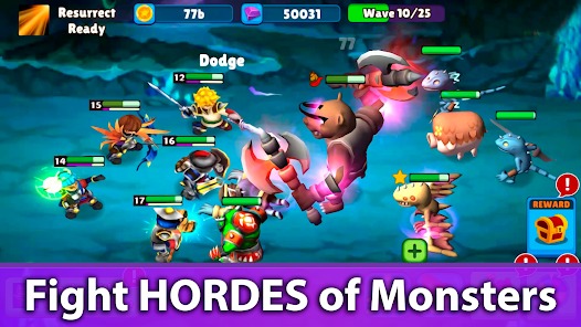 Idle Warrior Tales AFK Battle MOD APK 1.1.15 (Unlimited Money Premium) Android