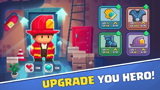 Firefighter pixel shooter MOD APK 0.0.5 (Unlimited Money) Android
