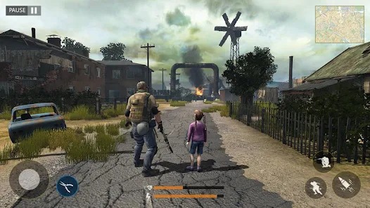 Zombie Survival warfare Game MOD APK 1.1.3 (God Mode Dumb Enemy) Android